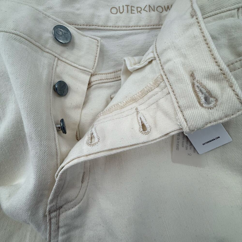 Outerknown S.E.A. Fillmore Boyfriend Jeans SZ 27 NWT Salt Organic Cotton Stretch - Picture 9 of 16